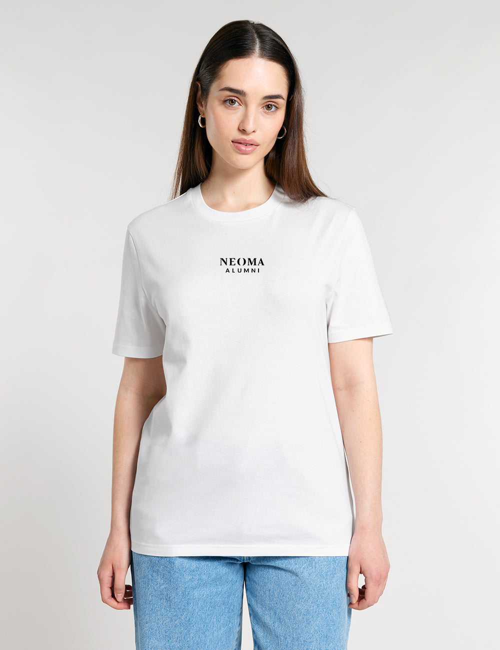 T-Shirt blanc logo texte