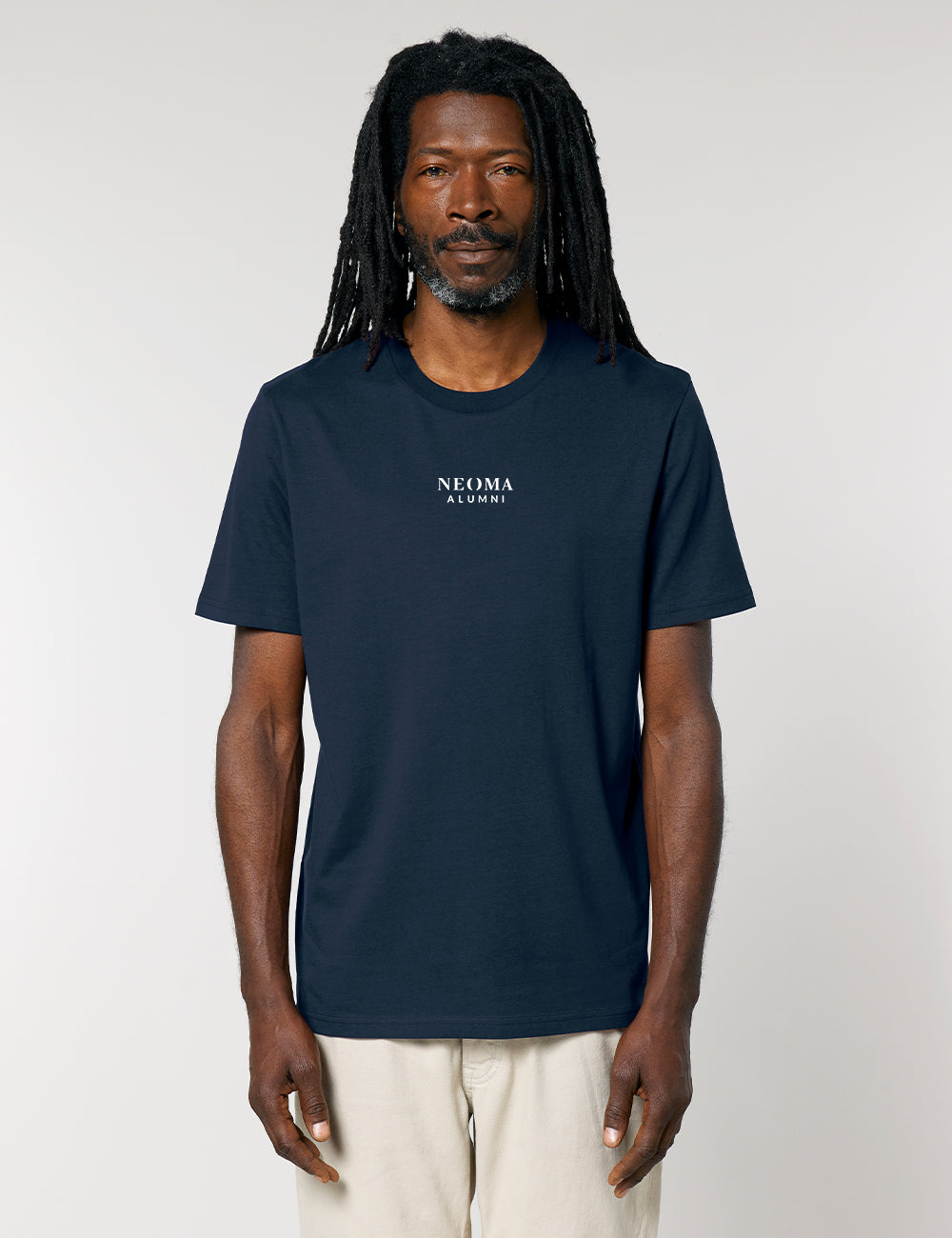 T-Shirt marine logo texte