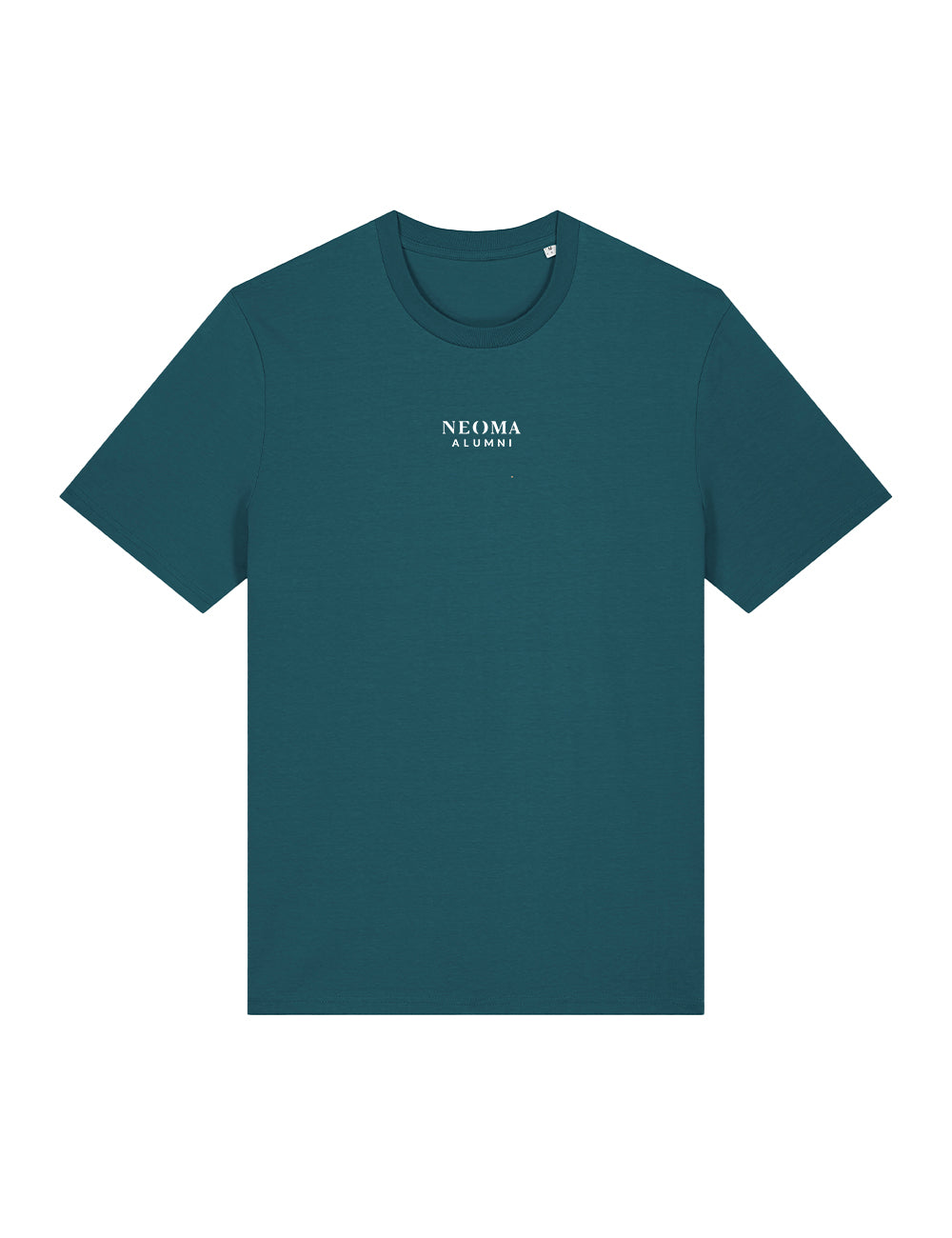 T-Shirt bleu canard logo texte