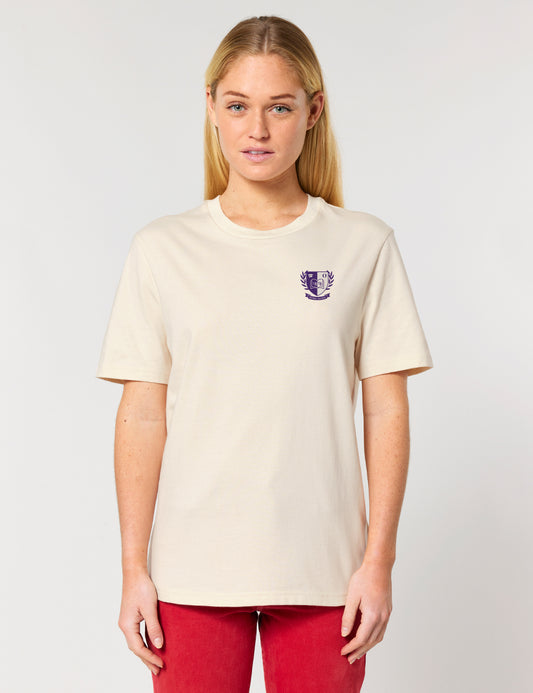 T-Shirt crème logo blason