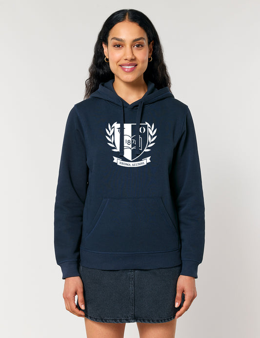 Sweat capuche marine logo blason