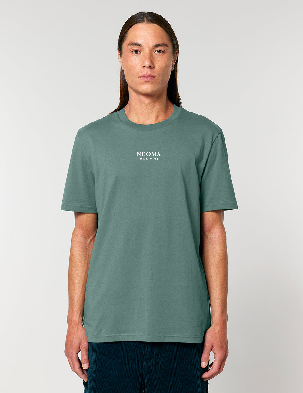 T-Shirt vert logo texte
