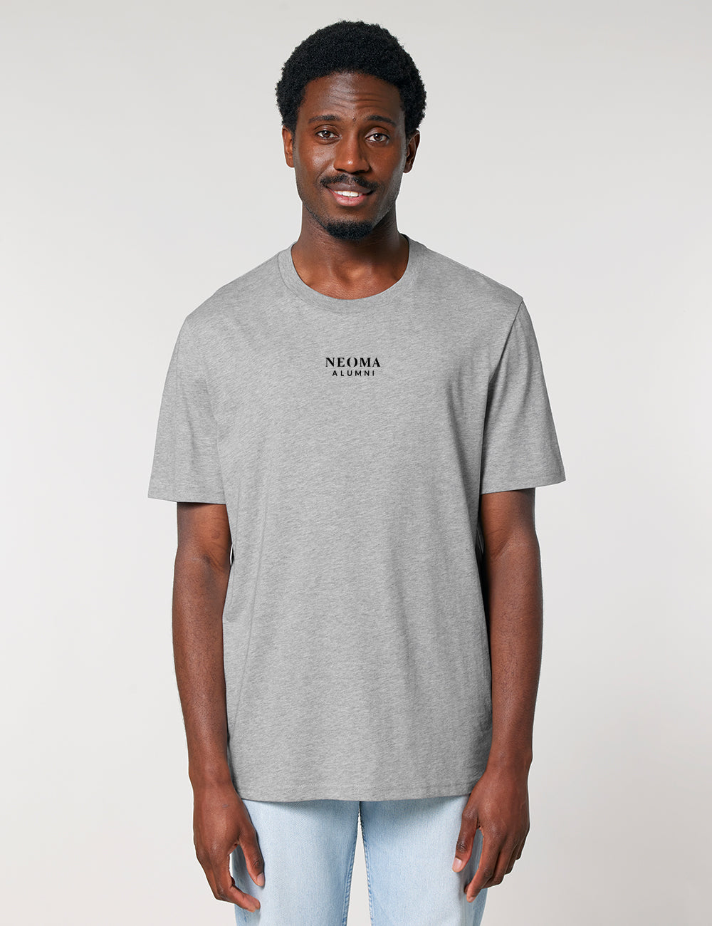 T-Shirt gris logo texte