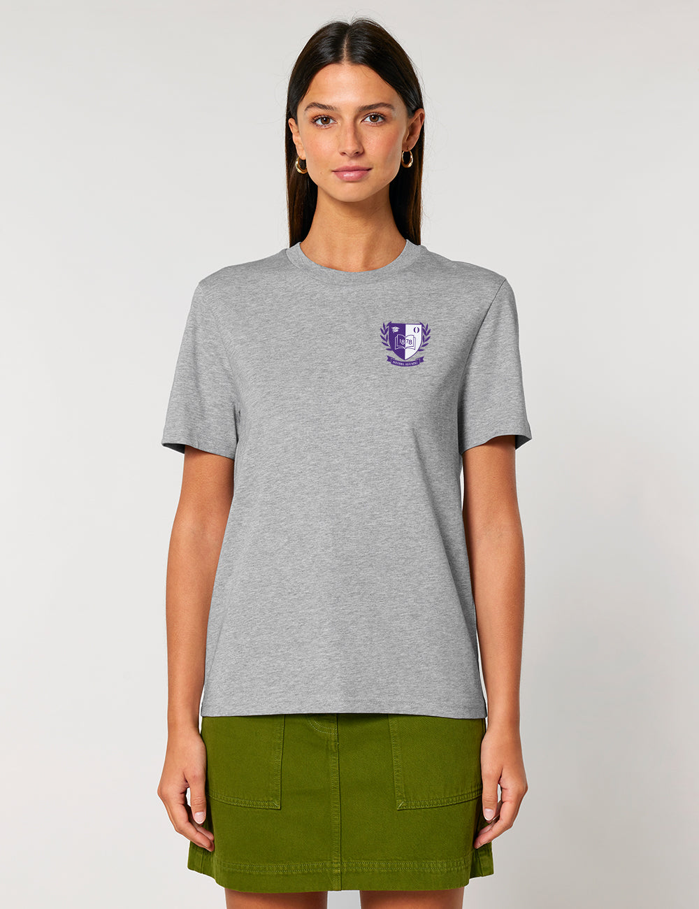 T-Shirt gris logo blason