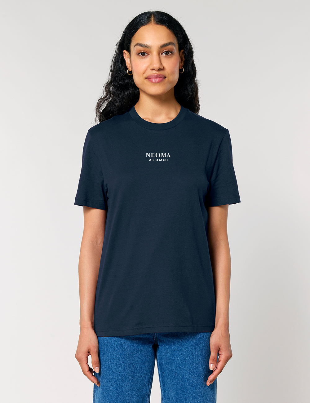 T-Shirt marine logo texte