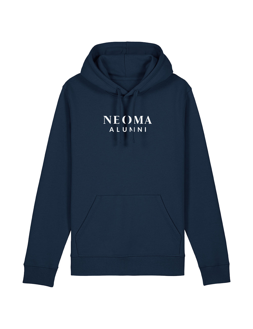 Sweat capuche marine logo texte