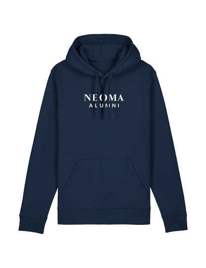 Sweat capuche marine logo texte