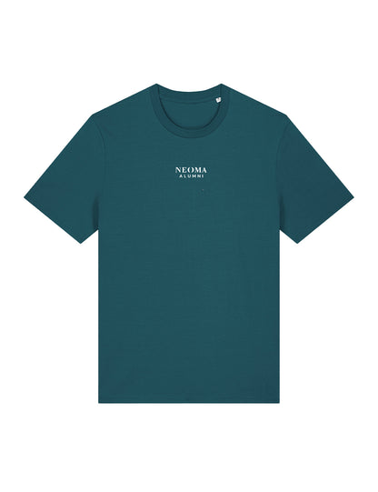 T-Shirt bleu canard logo texte