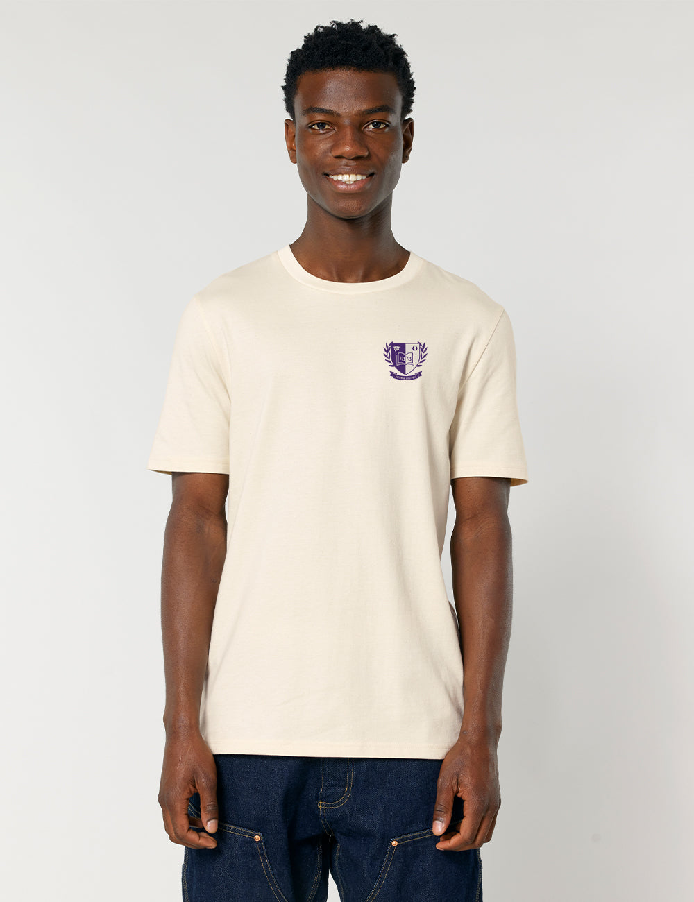 T-Shirt crème logo blason
