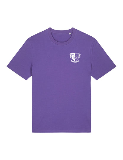 T-Shirt violet logo blason