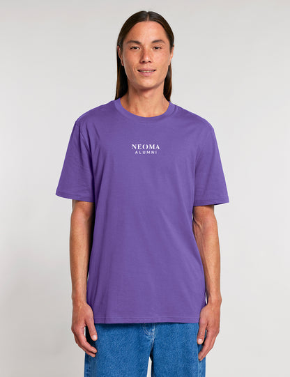 T-Shirt violet logo texte